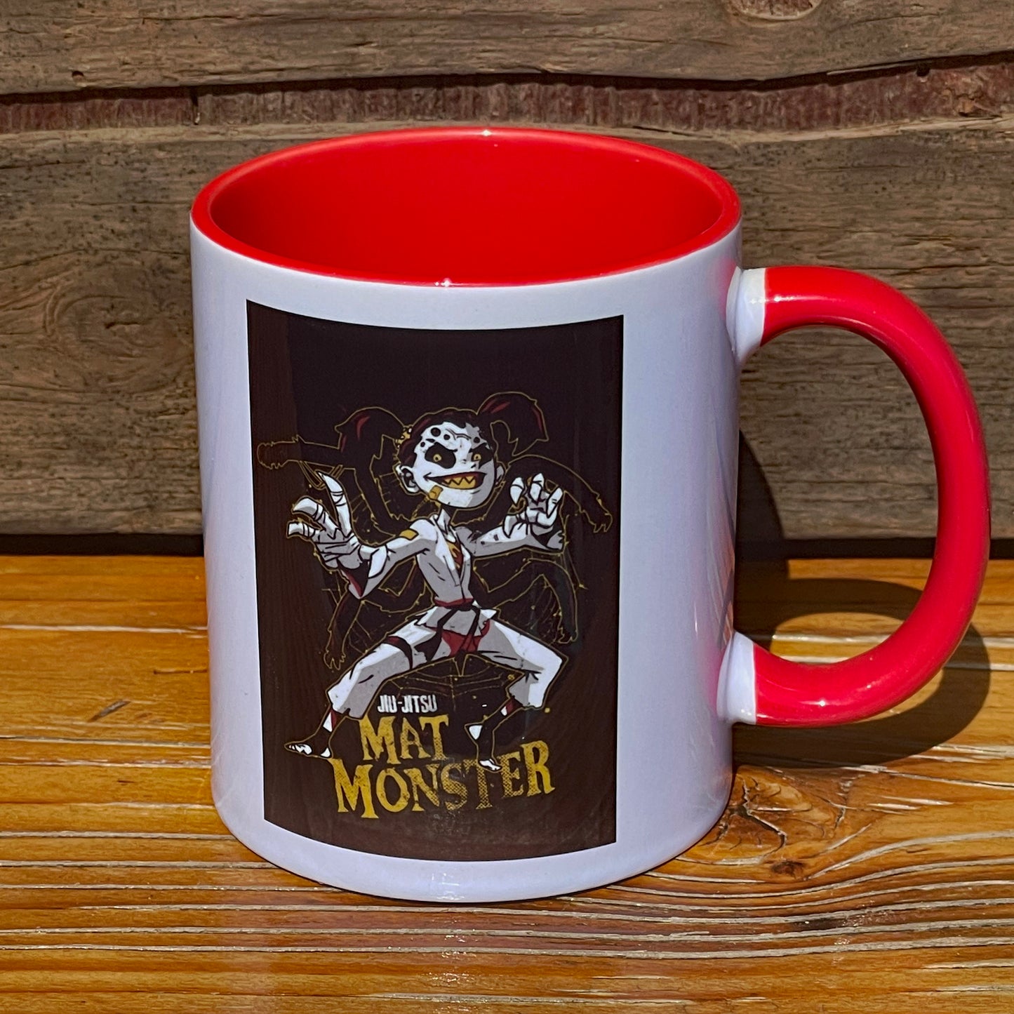 Immerse yourself in the world of Jiu-Jitsu with our captivating Animated Spider-Girl Coffee/Hot Cocoa Cup! Featuring a girl with eight legs shadowed behind her, poised and ready to roll up her opponent in her spider web. This unique design adds a touch of intrigue and excitement to your coffee breaks, making it a must-have for any Jiu-Jitsu enthusiast.