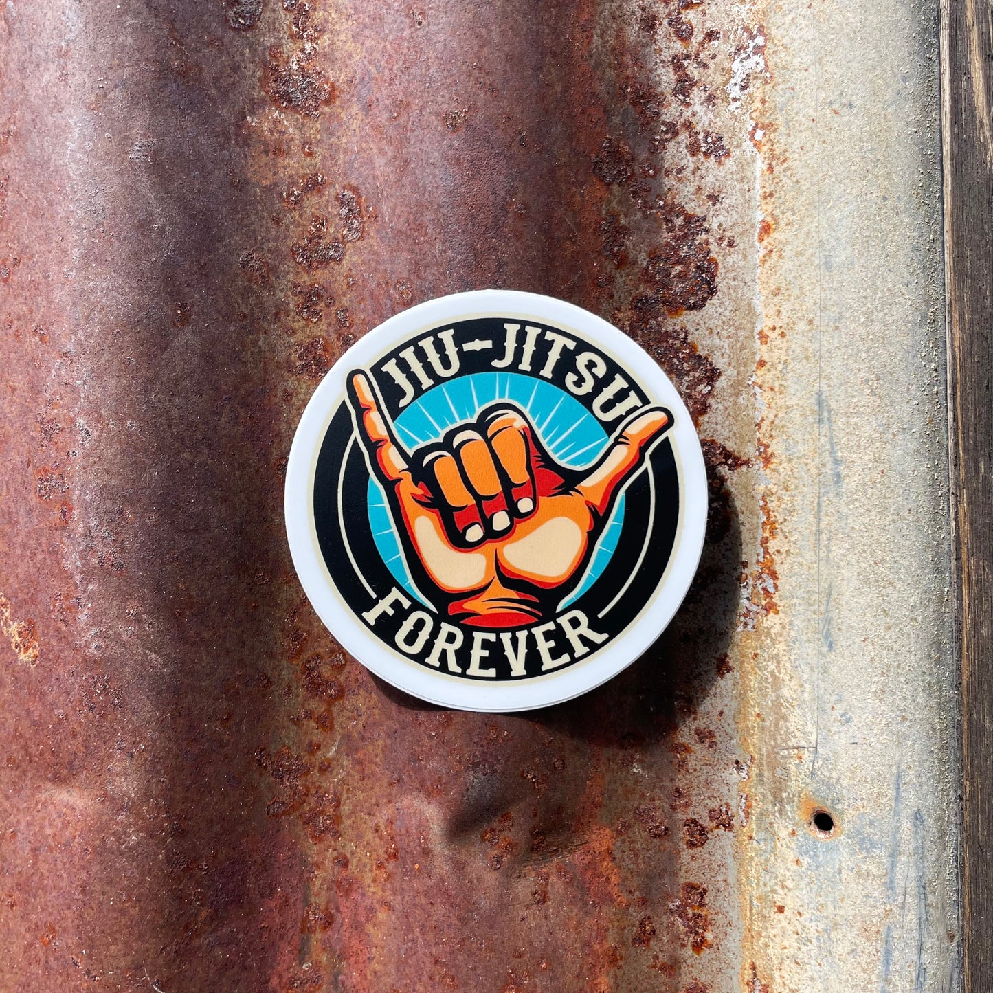 Jiu-Jitsu Sticker | Jiu-Jitsu Forever by ROLL & RUMBLE Fight Co.