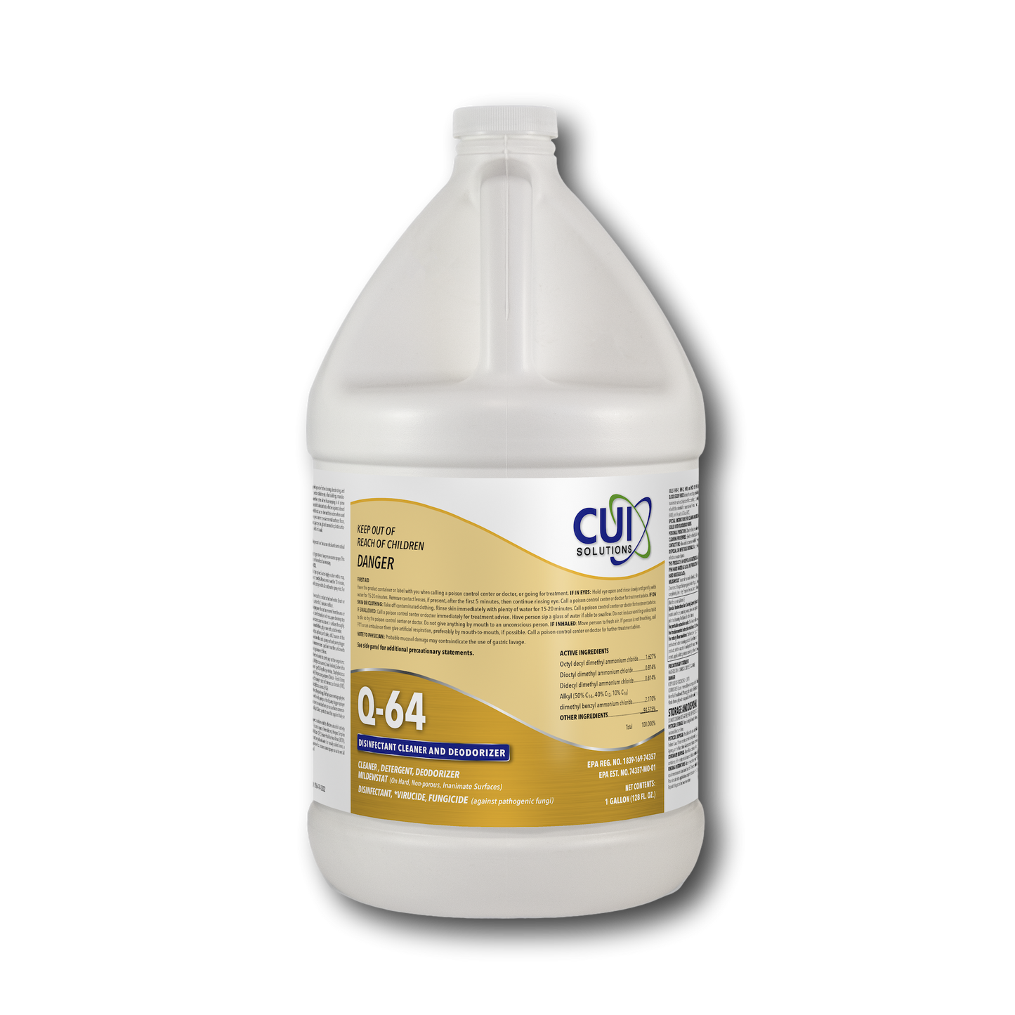 Q-64 Concentrated Mat Cleaner | Disinfectant & Deodorizer for Jiu-Jitsu Gyms