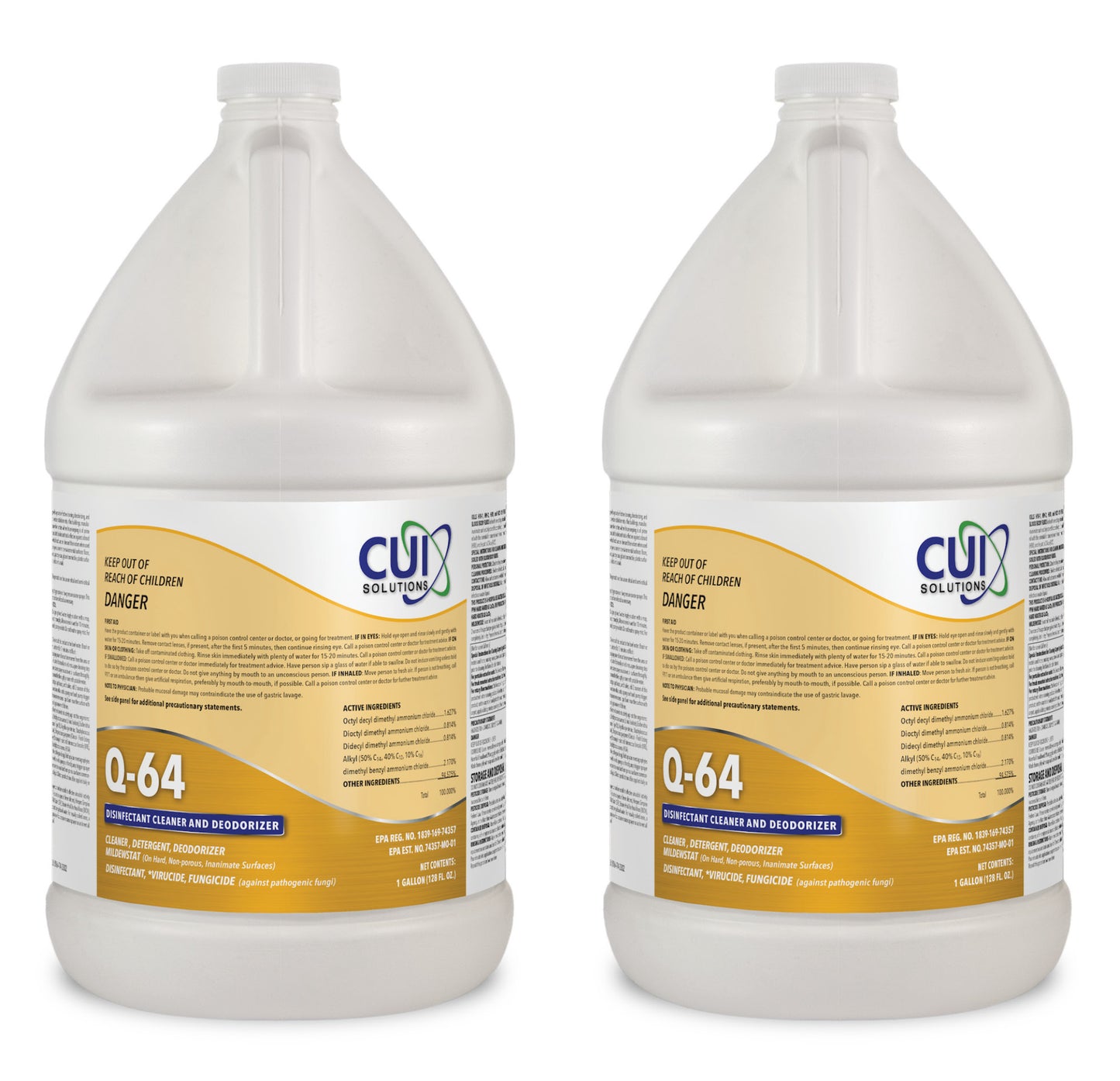 Q-64 Concentrated Mat Cleaner | Disinfectant & Deodorizer for Jiu-Jitsu Gyms