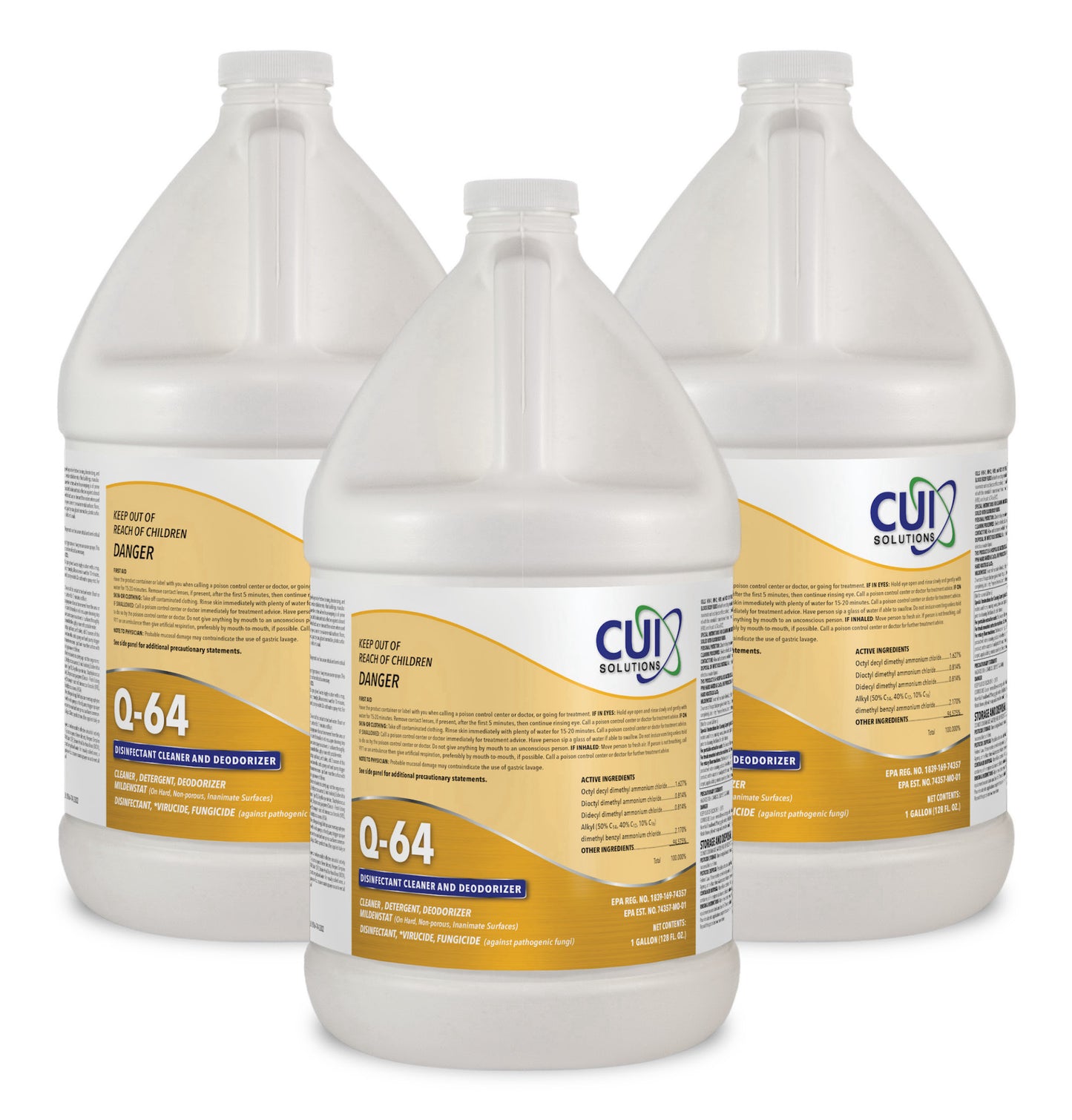 Q-64 Concentrated Mat Cleaner | Disinfectant & Deodorizer for Jiu-Jitsu Gyms