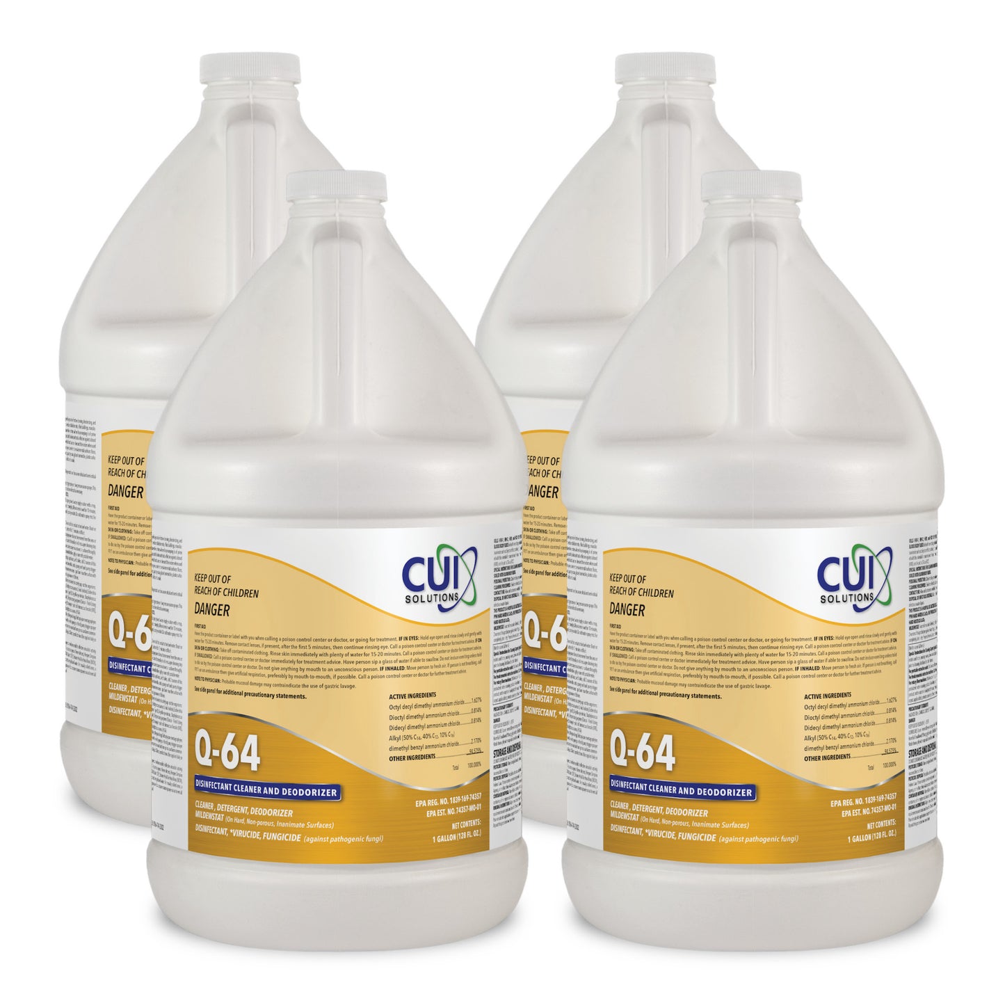 Q-64 Concentrated Mat Cleaner | Disinfectant & Deodorizer for Jiu-Jitsu Gyms