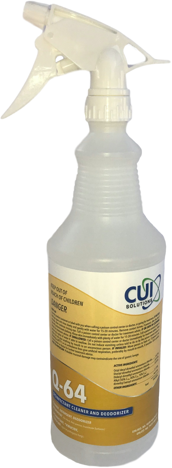 Q-64 Concentrated Mat Cleaner | Disinfectant & Deodorizer for Jiu-Jitsu Gyms