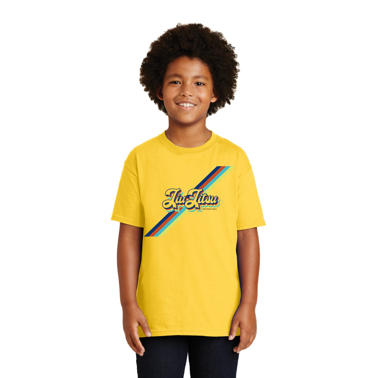 Retro Youth Jiu-Jitsu T-Shirt by ROLL & RUMBLE Fight Co.