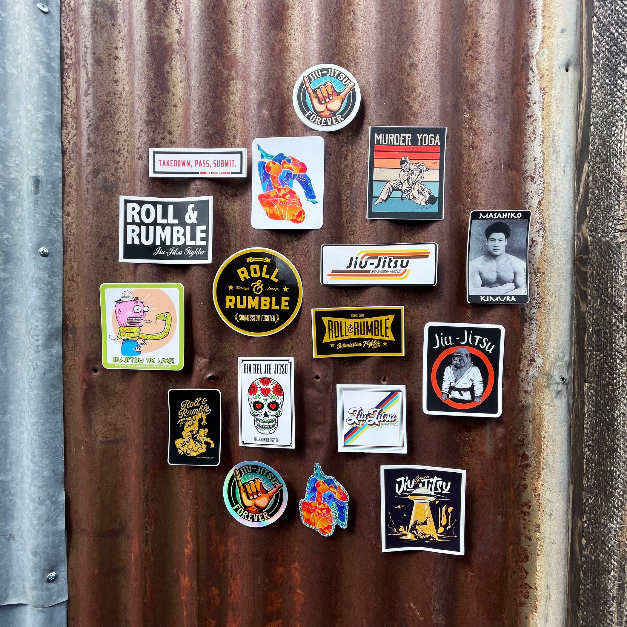 Jiu-Jitsu Stickers – ROLL & RUMBLE Fight Co.