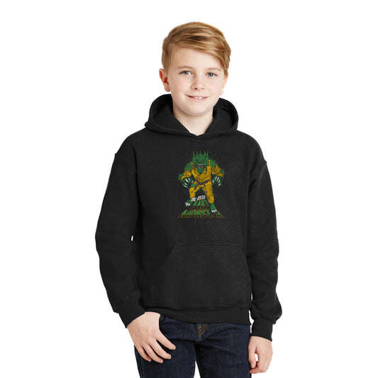 Youth Jiu-Jitsu Apparel Mat Monster Hoodie featuring the Sea Creature by ROLL & RUMBLE Fight Co.