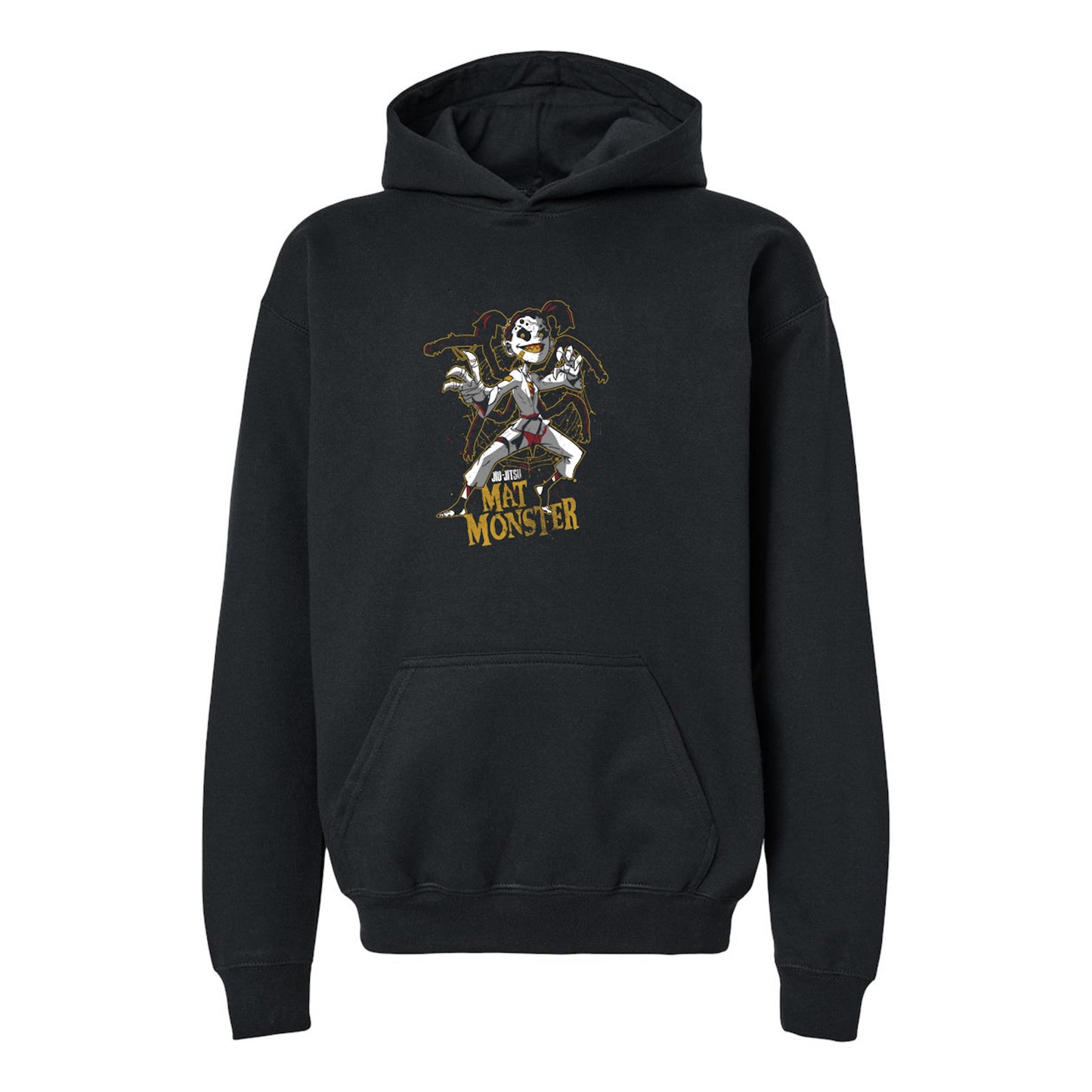 Youth Jiu-Jitsu Apparel Mat Monster Hoodie featuring Spider Girl by ROLL & RUMBLE Fight Co.