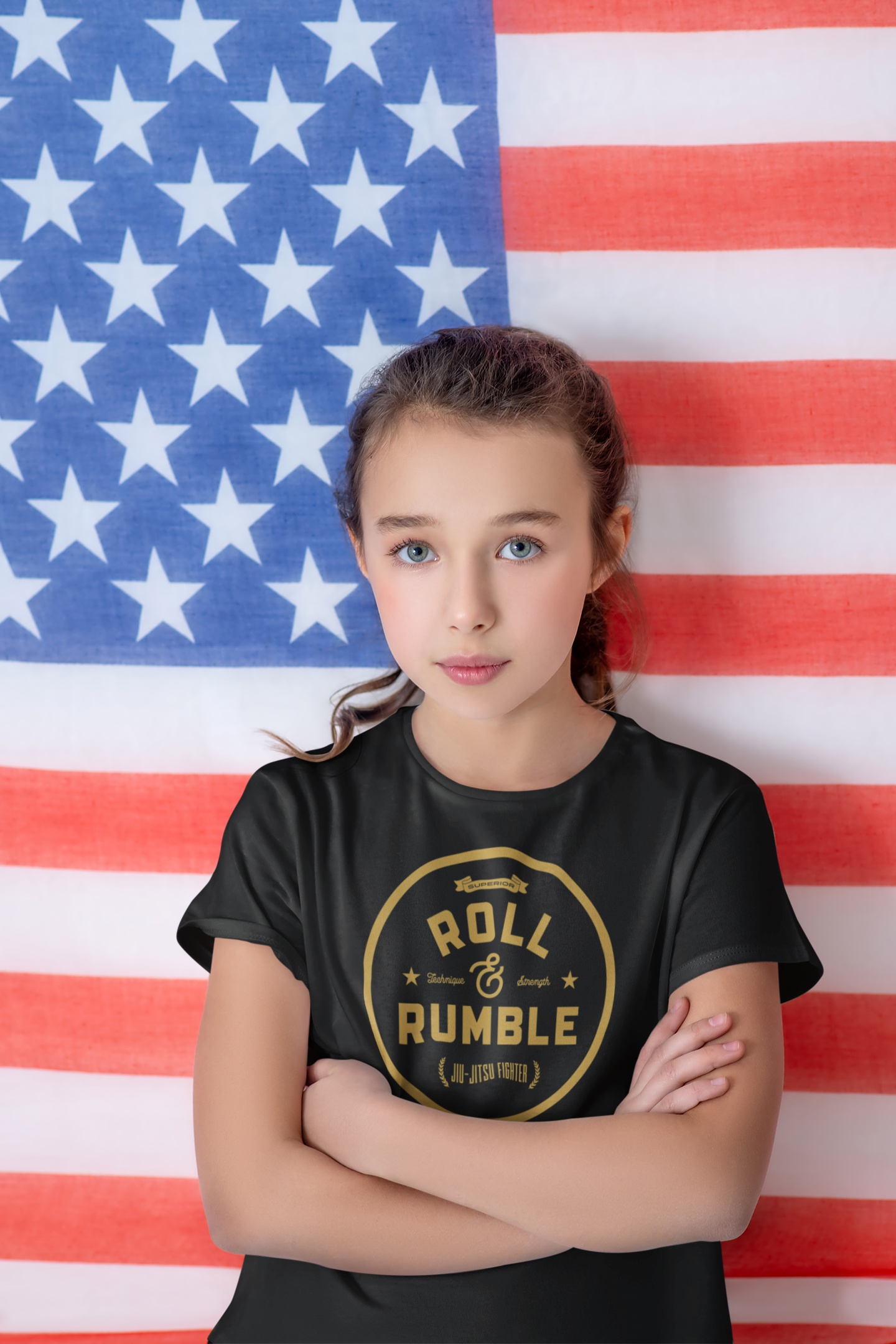 ROLL & RUMBLE Fight Co. Jiu Jitsu Fighter youth T-Shirt