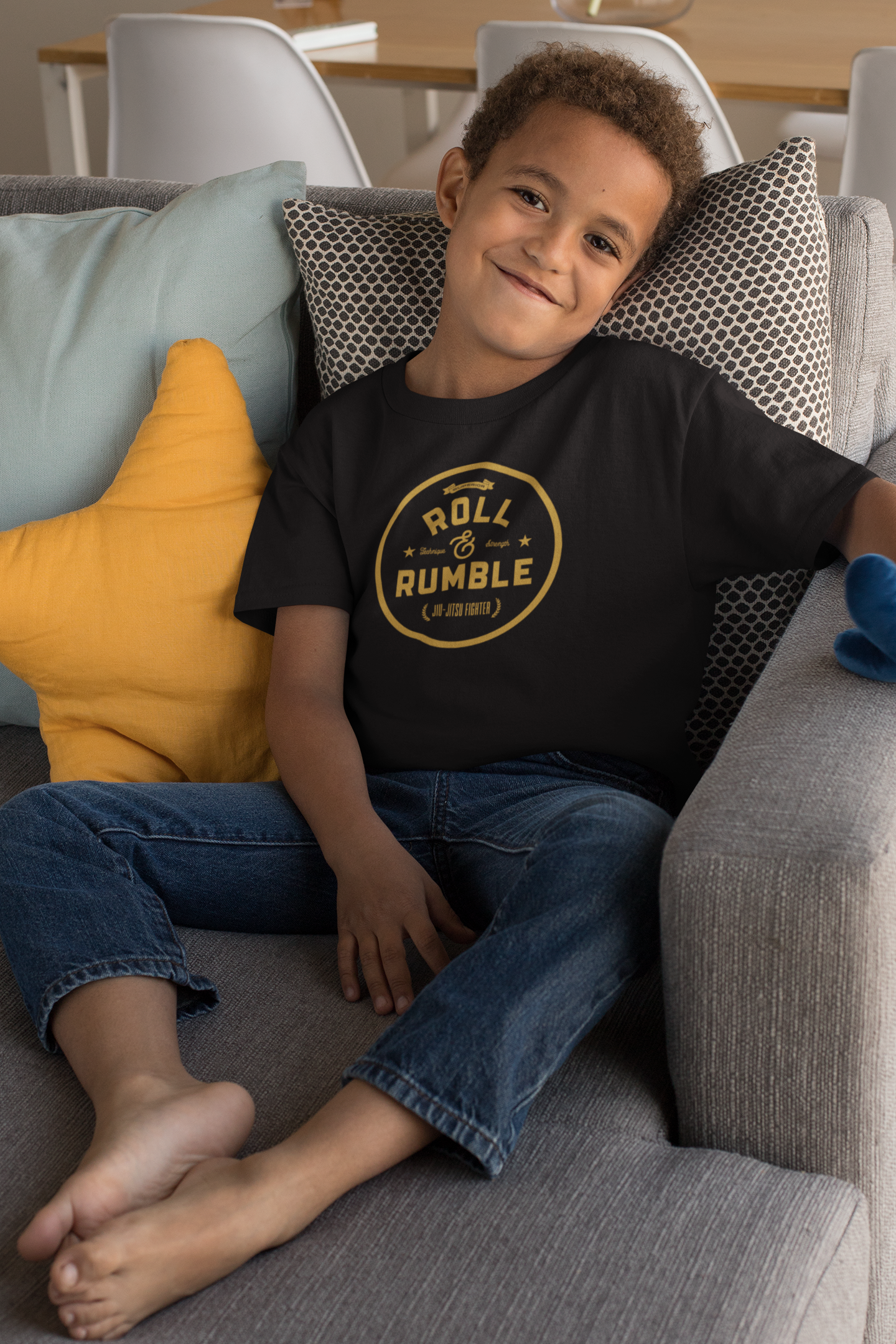 ROLL & RUMBLE Fight Co. Jiu Jitsu Fighter youth T-Shirt