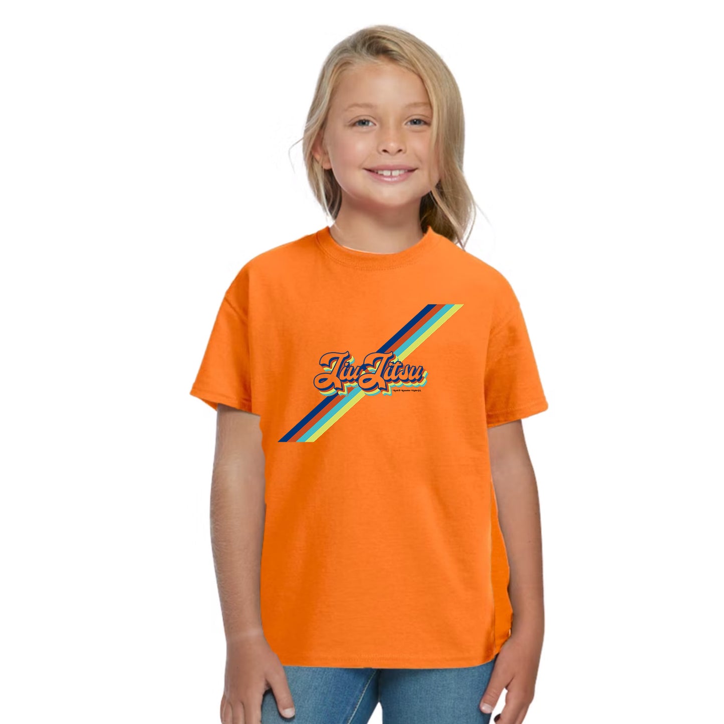 Retro Youth Jiu-Jitsu T-Shirt by ROLL & RUMBLE Fight Co.