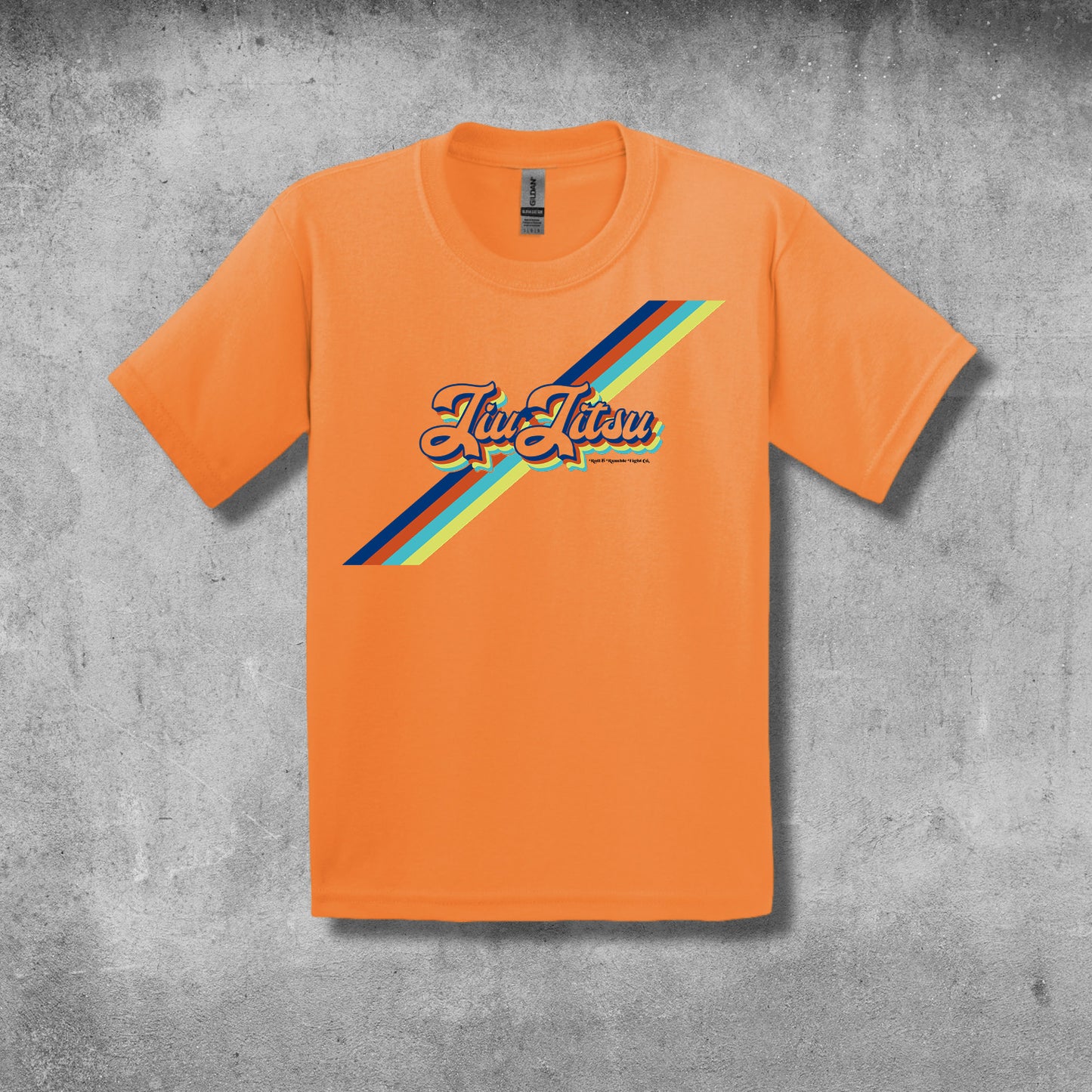 Retro Youth Jiu-Jitsu T-Shirt by ROLL & RUMBLE Fight Co.